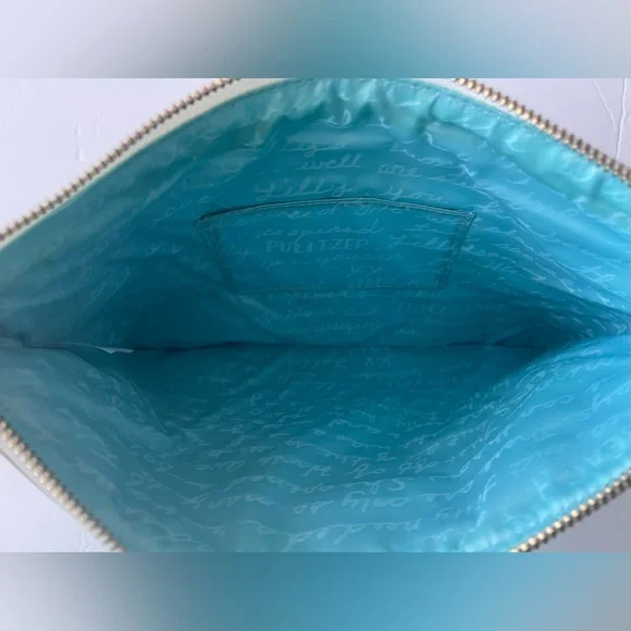 Lilly Pulitzer Gold Metallic "Oh Cabana Boy" Southside
Clutch New Without Tags - Picture 7 of 8